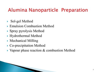 Alumina MANUFACTURING PROCESS | PPTX