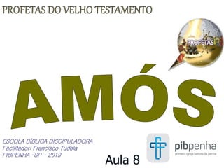 ESCOLA BÍBLICA DISCIPULADORA
Facilitador: Francisco Tudela
PIBPENHA –SP - 2019
Aula 8
 