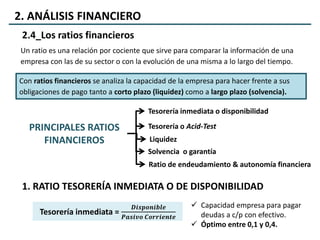 Economía de la Empresa 2º Bachillerato - UD8. Análisis económico y ...