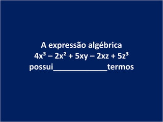 QUIZ - EQUAÇÃO DO 1º GRAU 