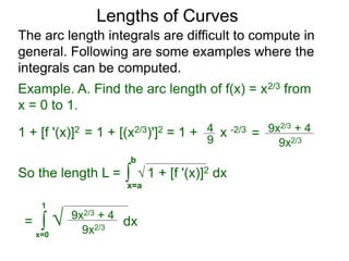 8 arc length and area of surfaces x | PPTX