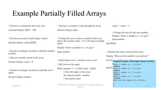 8 Array | PPTX