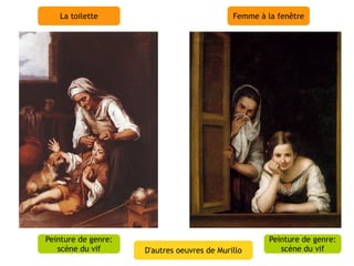 La toilette                               Femme à la fenêtre




Peinture de genre:                                    Peinture de genre:
   scène du vif      D'autres oeuvres de Murillo         scène du vif
 