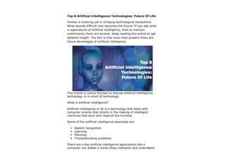 8 artificial intelligence_technologies