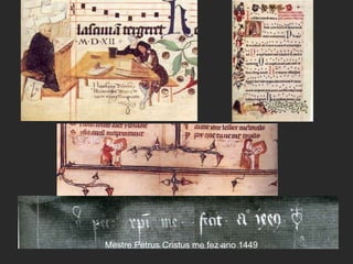 Mestre Petrus Cristus me fez ano 1449 