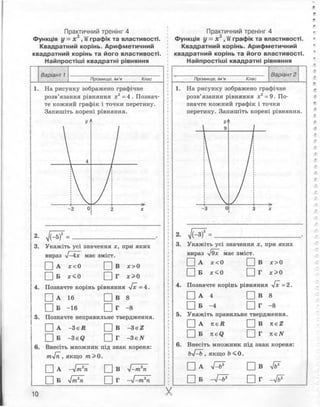 Алгебра 8 клас Комплексний зошит Стадник