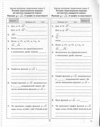 Алгебра 8 клас Комплексний зошит Стадник