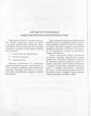 Алгебра 8 клас Комплексний зошит Стадник