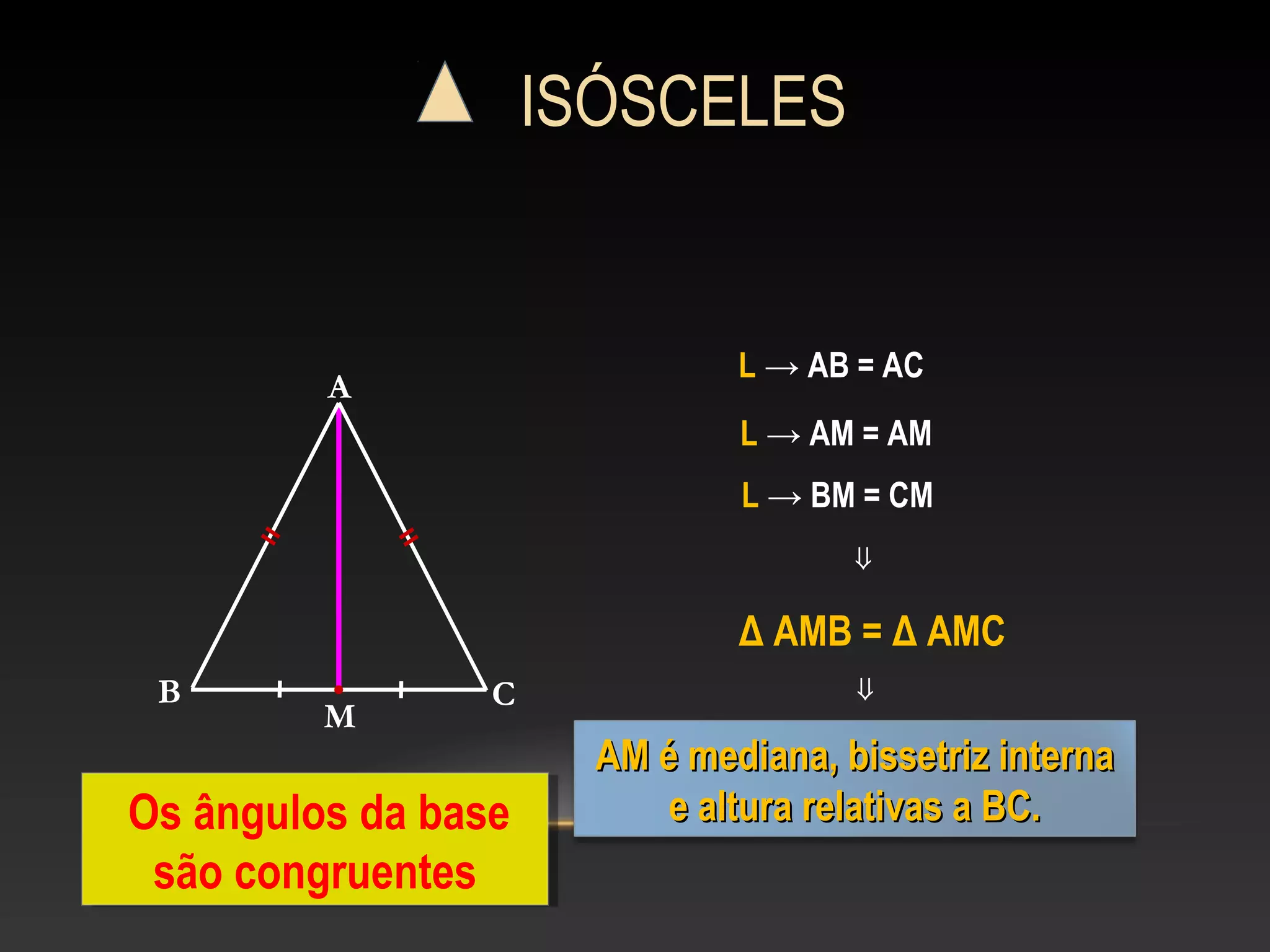 Altura Do Triangulo Isosceles