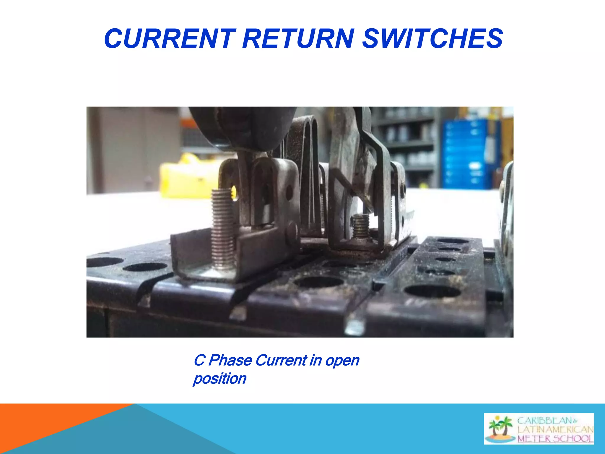 CURRENT RETURN SWITCHES
C Phase Current in open
position
 