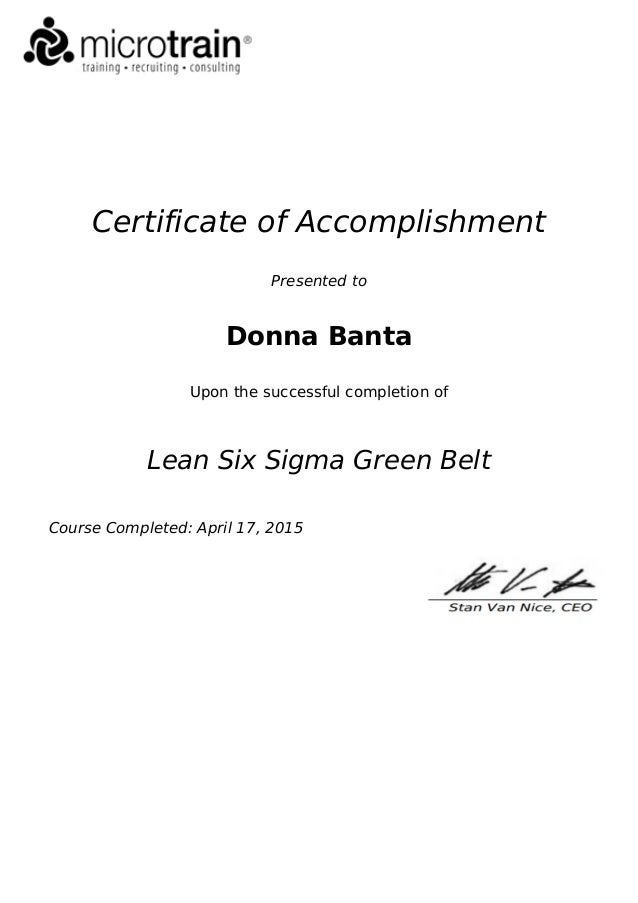 six sigma class