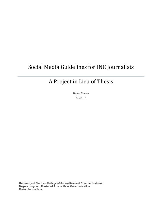 master thesis social media