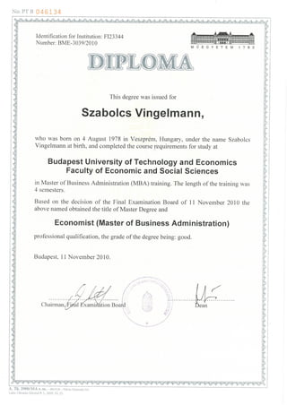 MBA diploma