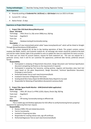 Tester_Resume_Sharvari | PDF