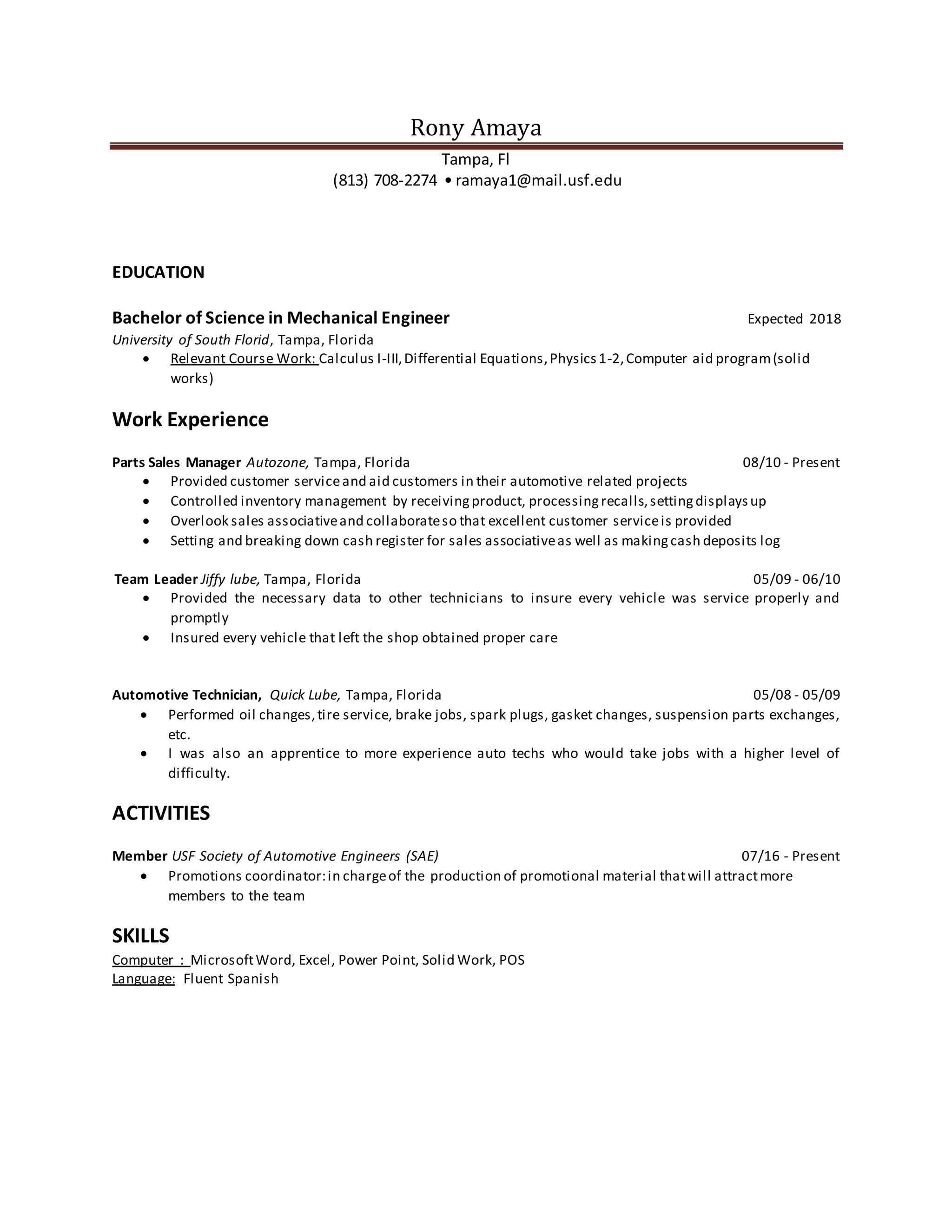 Hand Shake Resume PDF