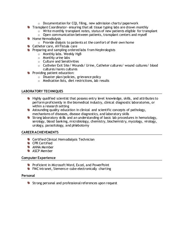 skills listed on resume