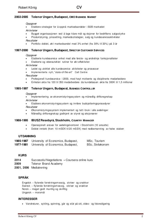 Cv Pa Norsk Norsk 2020