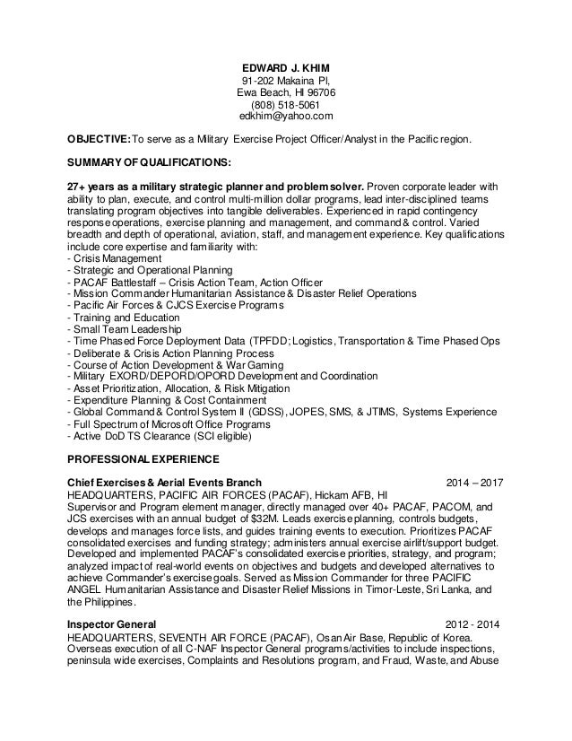 khim resume exercise planner