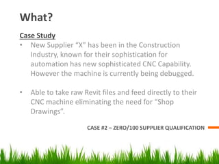SUPPLIER QUALIFICATION CASE STUDY | PPTX
