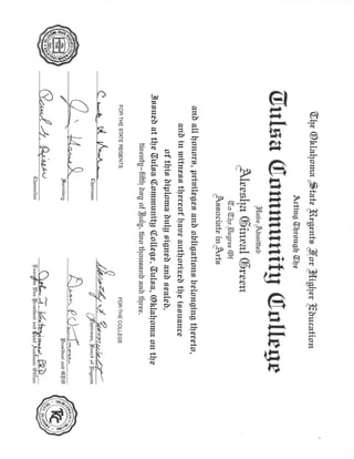 Tulsa Community College Diploma