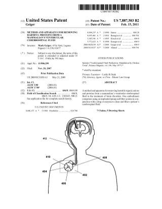 AD issued patent 7887503 2-15-11