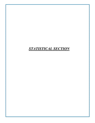STATISTICAL SECTION
 