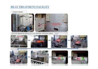 HEAT TREATMENT FACILITYHEAT TREATMENT FACILITY
`FURNACE IMAGES
SOLUTION ANNEALING PROCESS OF F316L MATERIAL STAGEWISE IMAGES
 