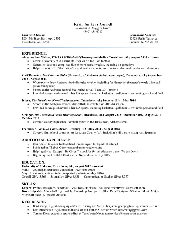 Kevin Connell - Resume | DOCX