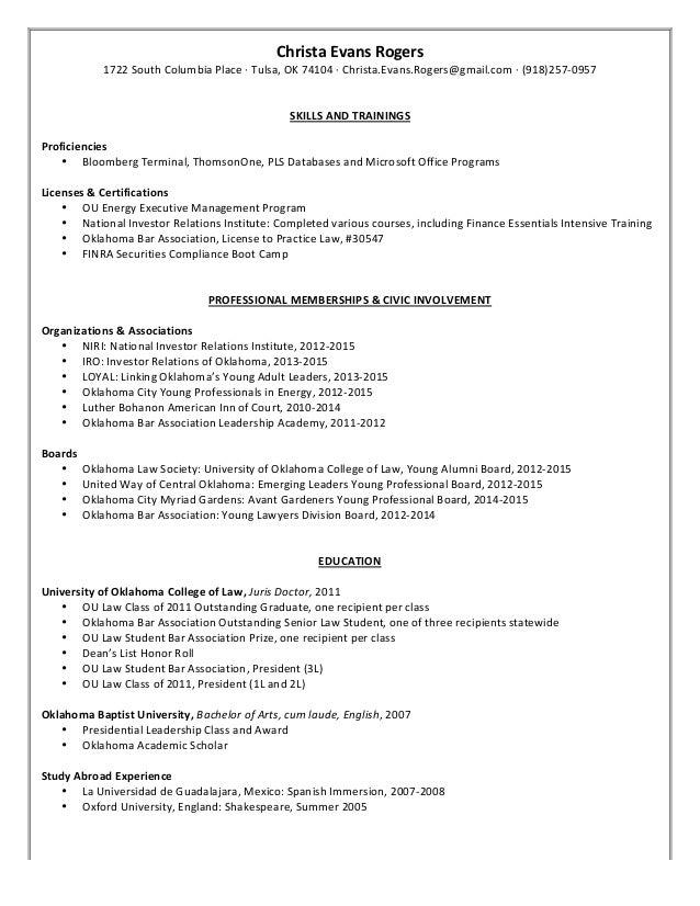 investor relations resumes