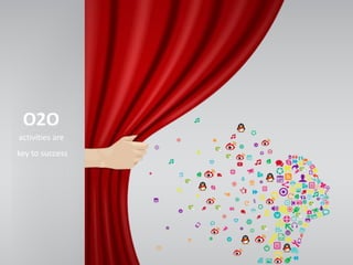 activities are
key to success
O2O
 