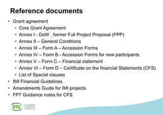 3. IMI Financial workshop 18 November 2014_Reporting requirements