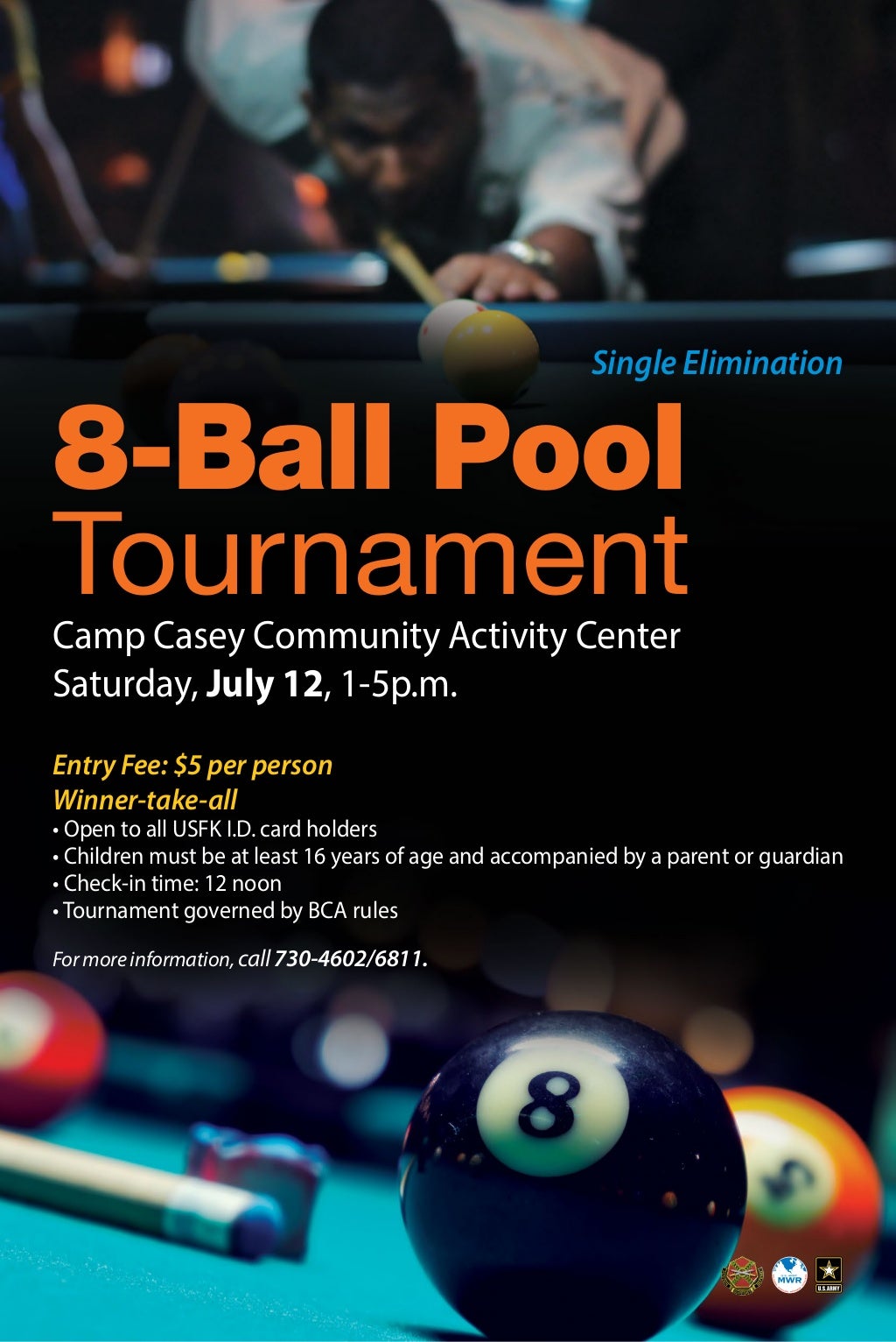 8 ball pool tournament poster