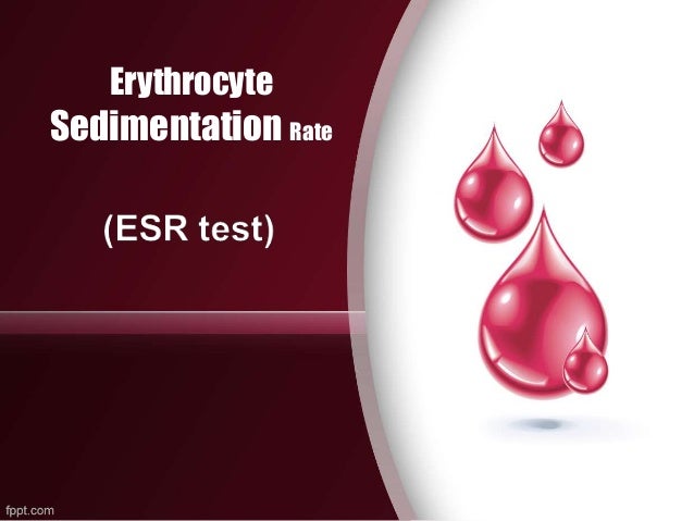 erythrocyte sedimentation rate esr The esr (erythrocyte sedimentation rate) is a simple blood test that estimates the level of inflammation in the body. erythrocyte sedimentation rate esr The esr (erythrocyte sedimentation rate) is a simple blood test that estimates the level of inflammation in the body.