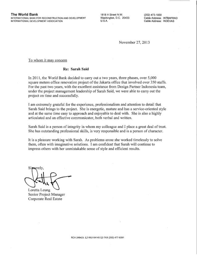 corporate reference letter corporate reference letter