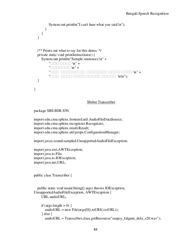 Cmu Sphinx Speech Recognition Software