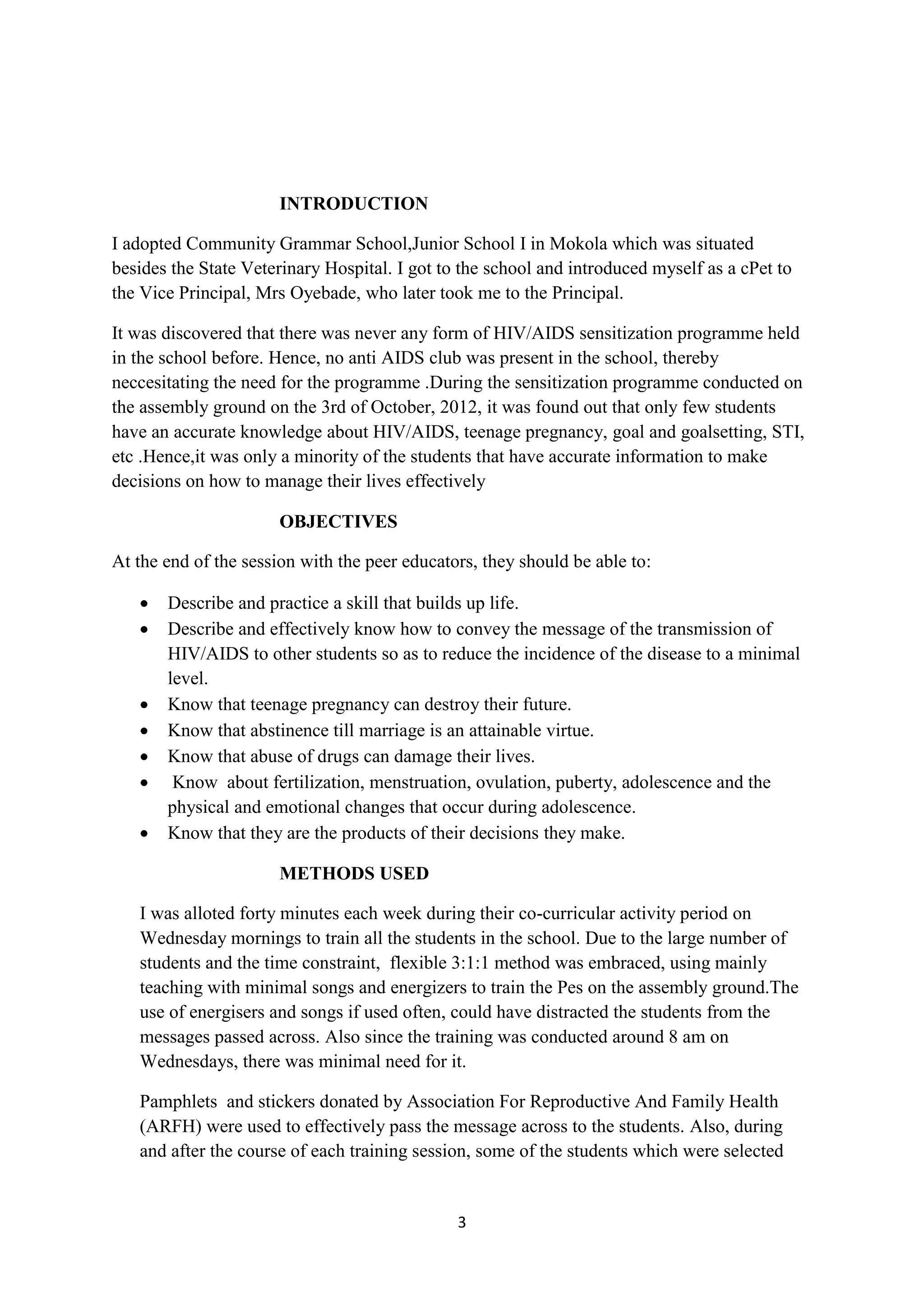 HIV AIDS FINAL REPORT | PDF