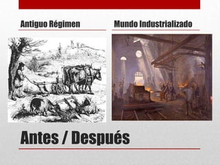 Antiguo Régimen   Mundo Industrializado




Antes / Después
 