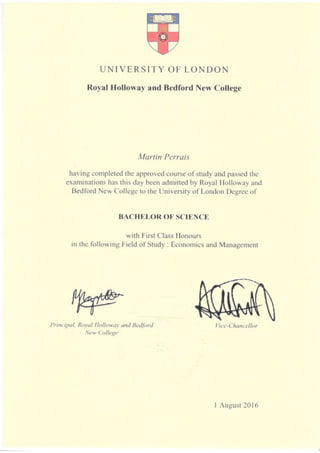 Rhul diploma