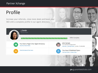 Increase your referrals, close more deals and boost your
SEO with a complete profile in our agent directory.
 