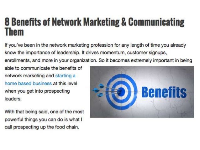 benefits of network marketing essay