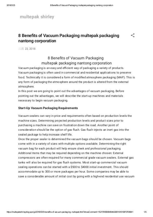 8 benefits of vacuum packaging multepak packaging nantong corporation