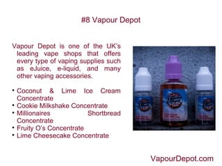 8 best diy e juice flavor companies of 2018 | PPT