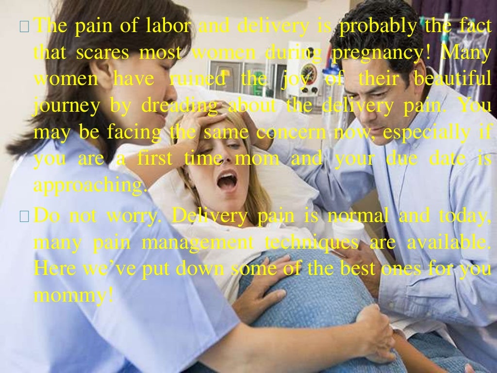 8 best pain management techniques during labor