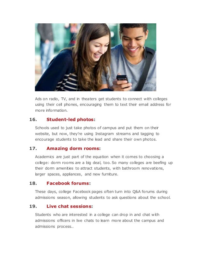 43 creative ways colleges