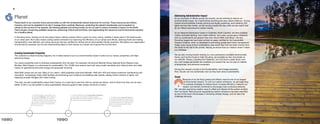 Planet
Planet Earth is our common home and provides us with the fundamental natural resources for survival. These resources are limited,
however, and can be depleted if we don’t manage them carefully. Moreover, protecting the planet’s biodiversity and ecosystem is
critical to the survival of our species. By thinking globally and acting locally, we do our part to reduce humanity’s impact on the Earth.
That includes conserving available resources, preserving critical environments, and regenerating the resources and environments required
for a healthy planet.
In Scouting terms, looking out for the planet means making outdoor ethics a given for every outing, whether it takes place in the backcountry
or an urban park. But it also means cutting carbon emissions by improving the efficiency of our camps and offices, reducing travel and making
transportation more efficient, and using resources that are certified for ethical and environmentally friendly practices. We believe our organization
should lead by example, and we are implementing steps to both reduce our impact and improve the environment.
Creating Sustainable Properties
The outdoors is where Scouting happens. So it makes sense to put our environmental values in action at our camps, properties, and high-
adventure bases.
Our newer properties work to embrace sustainability from the start. For example, the Summit Bechtel Family National Scout Reserve near
Beckley, West Virginia, is a showcase for sustainability. The 10,600-acre reserve was built using locally harvested and milled lumber and relies
heavily on geothermal and solar energy and graywater recycling.
Most BSA camps are not new. Many of our nearly 1,000 properties were built between 1940 and 1970 and require extensive maintenance and
renovation. Increasingly, these older facilities are embracing such solutions as installing solar panels, adding motion sensors to lights, and
replacing wooden shingles with metal roofing.
This year, we sent sustainability expert Zach Carson on a road trip to see how well our camps are doing—and to show how they can do even
better. In 2015, we will publish a camp sustainability resource guide to help camps continue to evolve.
Addressing Administrative Impact
At our hundreds of offices across the country, we are working to reduce our
environmental impact. By implementing recycling and zero-waste initiatives, moving
toward environmentally friendly printing and digital publishing, and installing LED
lights and low-flow toilets, we are moving toward the day when we can report that
all our offices have become carbon neutral.
At our National Distribution Center in Charlotte, North Carolina, we have installed
motion-activated lighting, zero-waste stations, and water-conservation measures.
And our publications are greener than ever. Since 2009, both Boys’ Life and
Scouting magazines have been printed on paper certified by the Sustainable
Forestry Initiative, which is dedicated to promoting sustainable forest management.
Today, every issue of both publications uses wood fiber that has been tracked from
the forest to the mill to the printer, helping us ensure that our medium doesn’t dilute
our message.
We are also moving toward making our core publications available electronically.
Some, such as the Guide to Safe Scouting, are available as free downloads on
our website. Others, including the Fieldbook, the Cub Scout Leader Book, and
key merit badge pamphlets are available as e-books that can be read on tablets,
smartphones, and personal computers.
Among the newest e-books is the Sustainability merit badge pamphlet.
Now, Scouts can live sustainably even as they learn about sustainability.
Travel
Because of our far-flung camps and offices, travel is one of our largest
environmental impacts. To curb our carbon emissions, we are beginning
to evaluate strategies to reduce travel, increase efficiency, measure our
impact, and devise incentives to encourage more conscious behavior.
We are also examining creative ways to offset and absorb all the carbon emitted
from our travel. Reducing and sequestering carbon emissions has been identified
as one of the most critical steps in reversing climate change, and we take that
challenge seriously.
1980 1990 2005 2008
on April 27.
The BSA releases a new edition of its
venerable Fieldbook, which reflects a
heightened awareness on minimum-
impact camping. The book begins with
a chapter on reducing our impact and
ends with a section on appreciating
the environment.
The BSA adopts Leave No Trace as
Scouting’s guideline for protecting the
environment while conducting outdoor
activities. Many Scout volunteers will
go on to serve as Leave No Trace
master educators.
The BSA releases its first Conservation Handbook,
which helps Scout leaders establish positive
relationships with land managers and guides them
in planning conservation projects.
Through the ArrowCorps5
project,
more than 3,800 Scout volunteers
contribute more than $5 million
worth of labor to five national
forests. It’s the BSA’s largest national
service project since World War II and
the largest such project ever
to benefit the U.S. Forest Service.
The BSA issues the twe
the Boy Scout Handb
recycled paper that wa
environmentally friendly
the handbook features
quotations from all prev
98
 