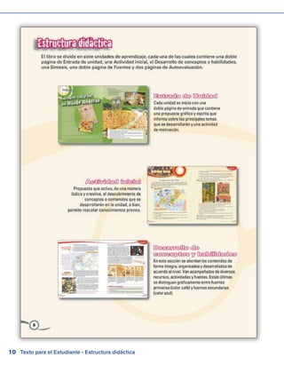 10 Texto para el Estudiante - Estructura didáctica
 