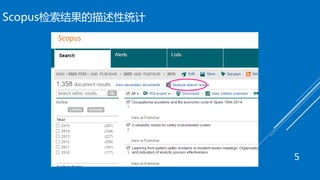 Scopus检索结果的描述性统计
5
 
