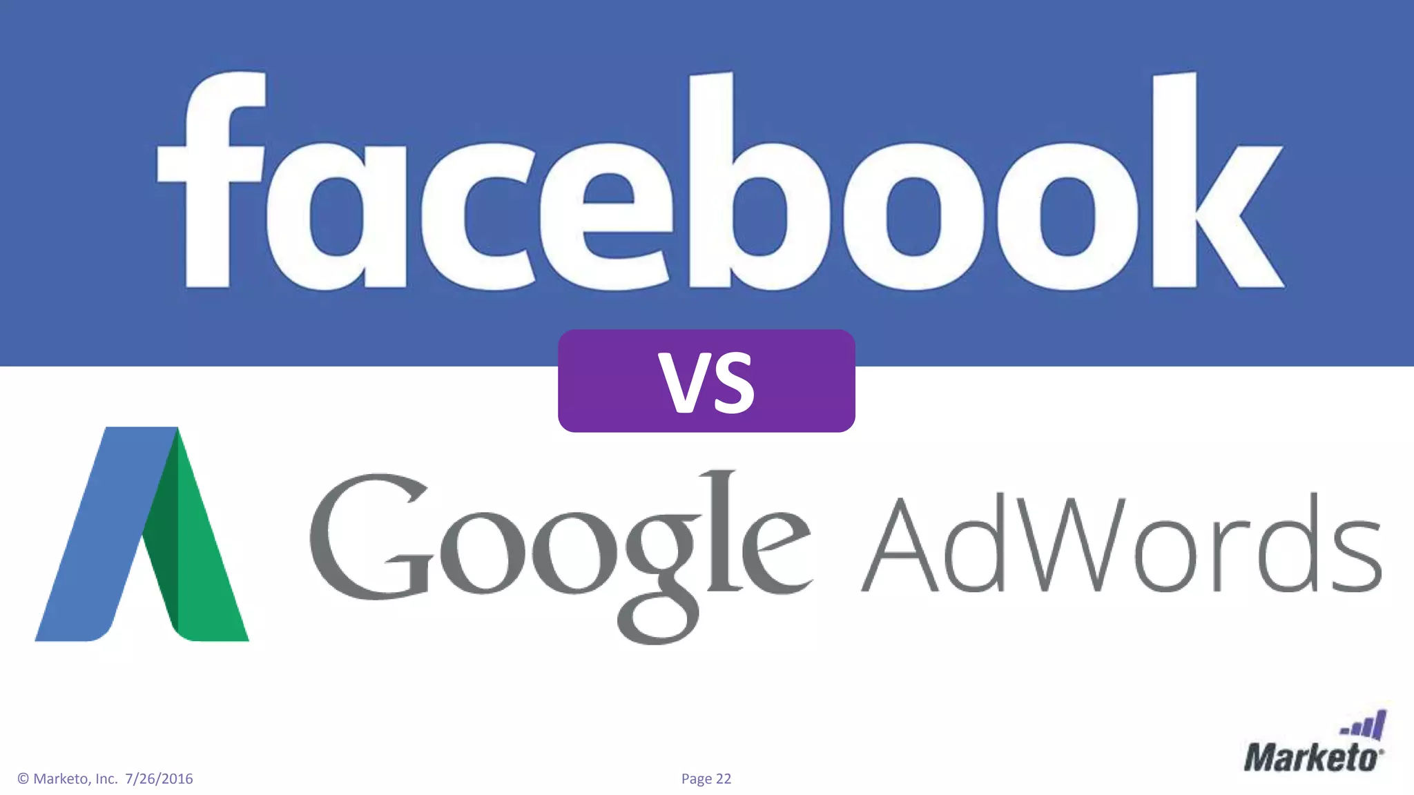 Page 22© Marketo, Inc. 7/26/2016
VS
 