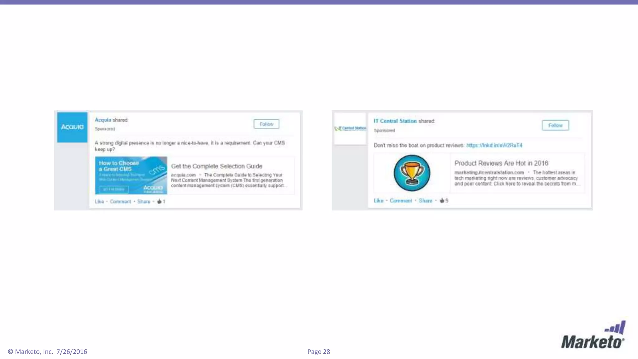 Page 28© Marketo, Inc. 7/26/2016
 