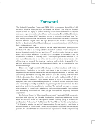 Foreword Service Learning Comprehensive Class VIII Biology Textbook for Andhra Pradesh Semester 2 ...